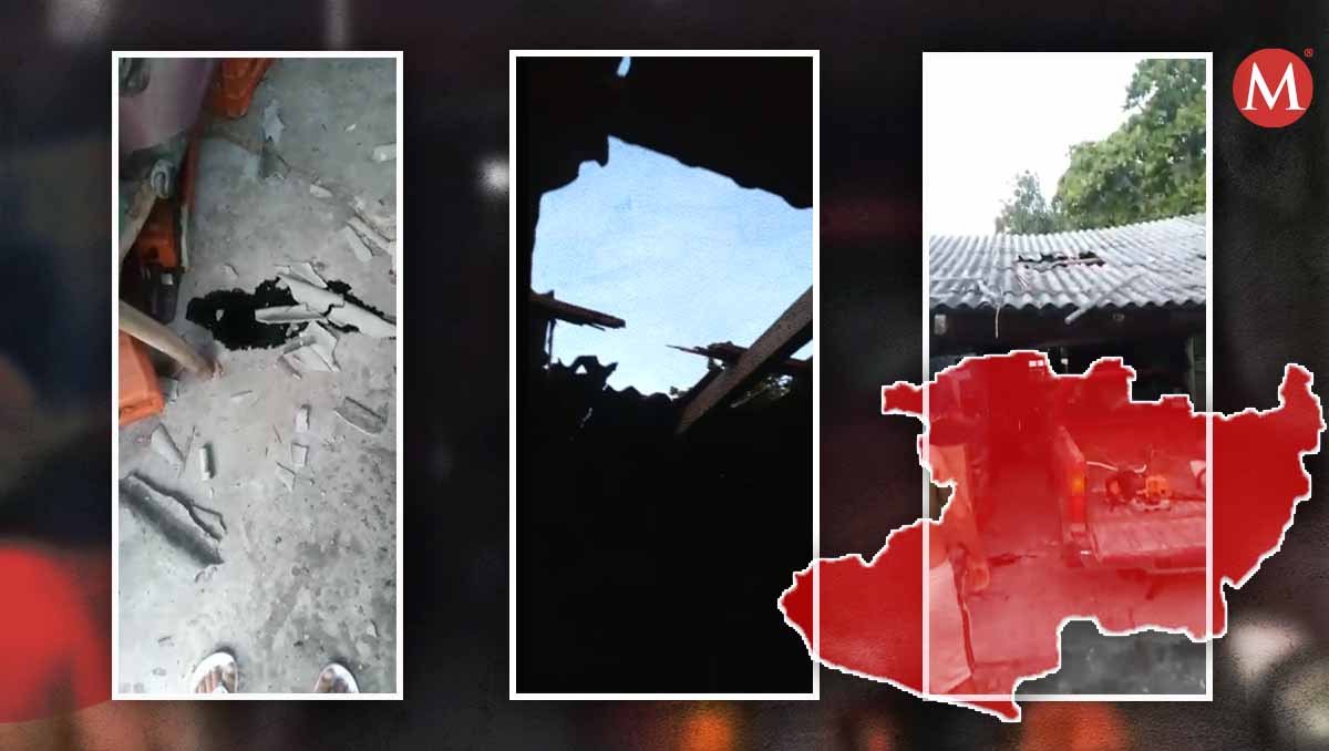 Daños provocados presuntamente por drones con explosivos (Especial)