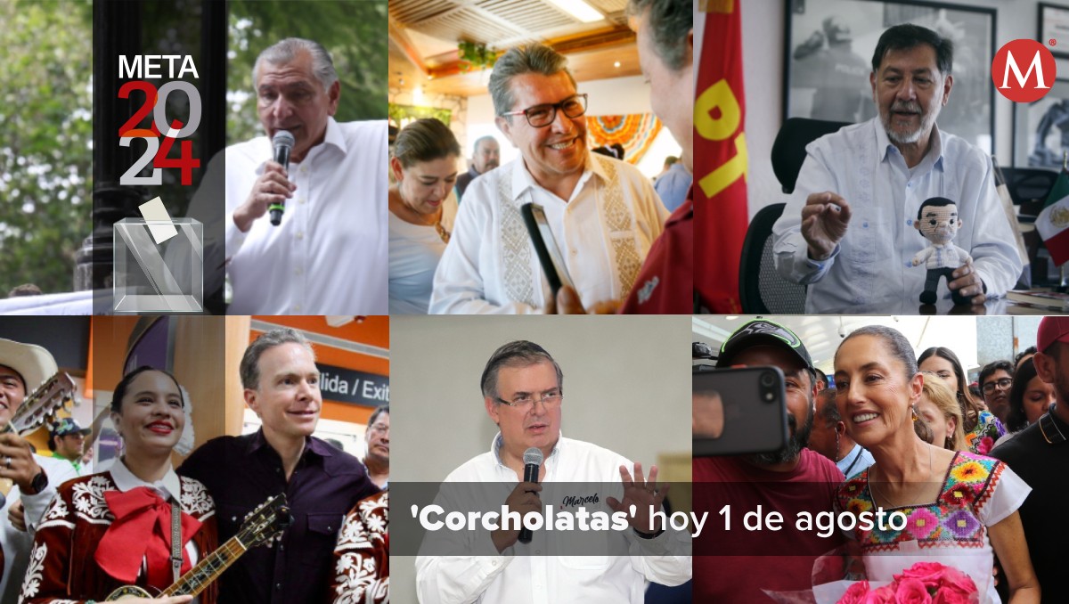 'Corcholatas' de Morena hoy 1 de agosto de 2023. | Jorge Carballo, Roberto Amaya, Rolando Riestra, Juan Carlos Bautista y Ariana Pérez.