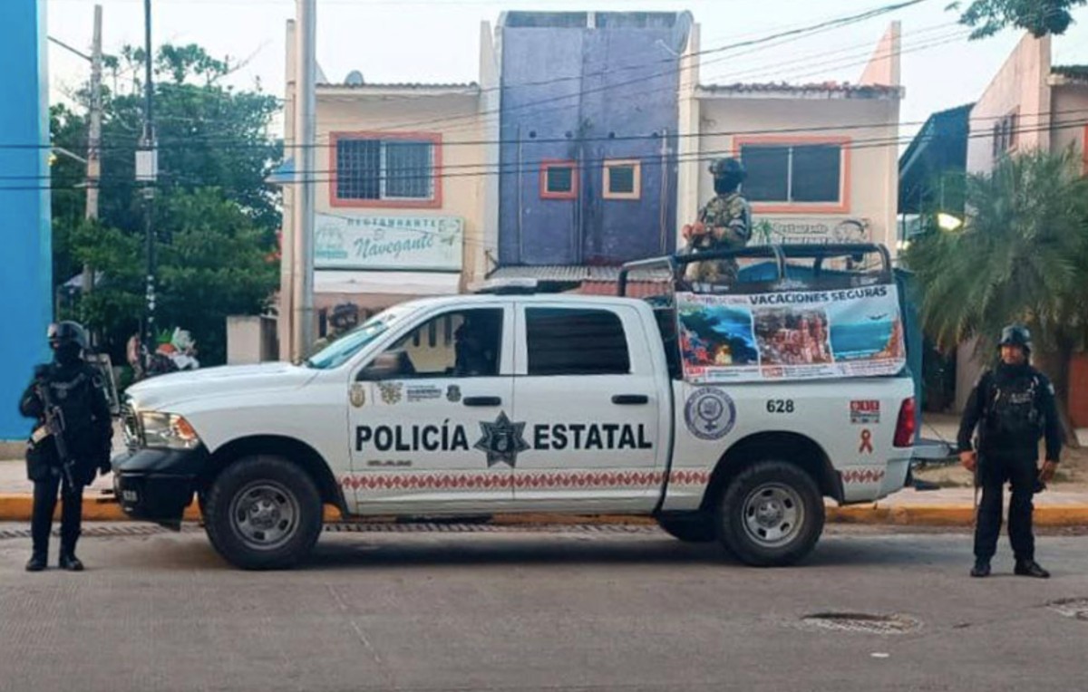 Operativo de seguridad de la Secretaria de Seguridad Pública de Guerrero (Twitter/@SSPGro)