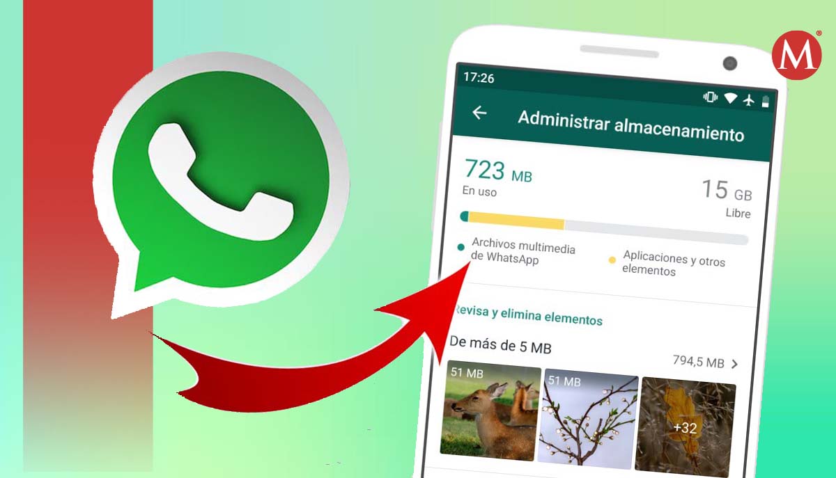 WhatsApp tiene una opción para evitar que se llene la memoria interna | MILENIO