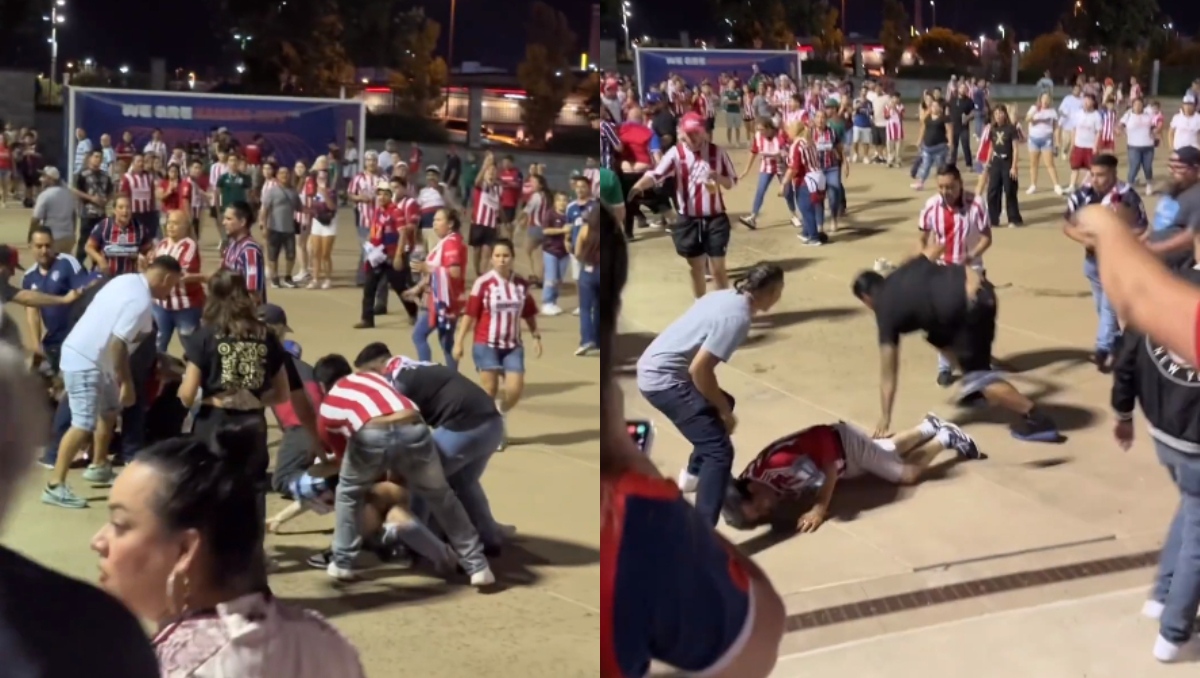 Aficionados de Chivas se pelean tras quedar fuera de la Leagues Cup (Instagram @ivansfull)
