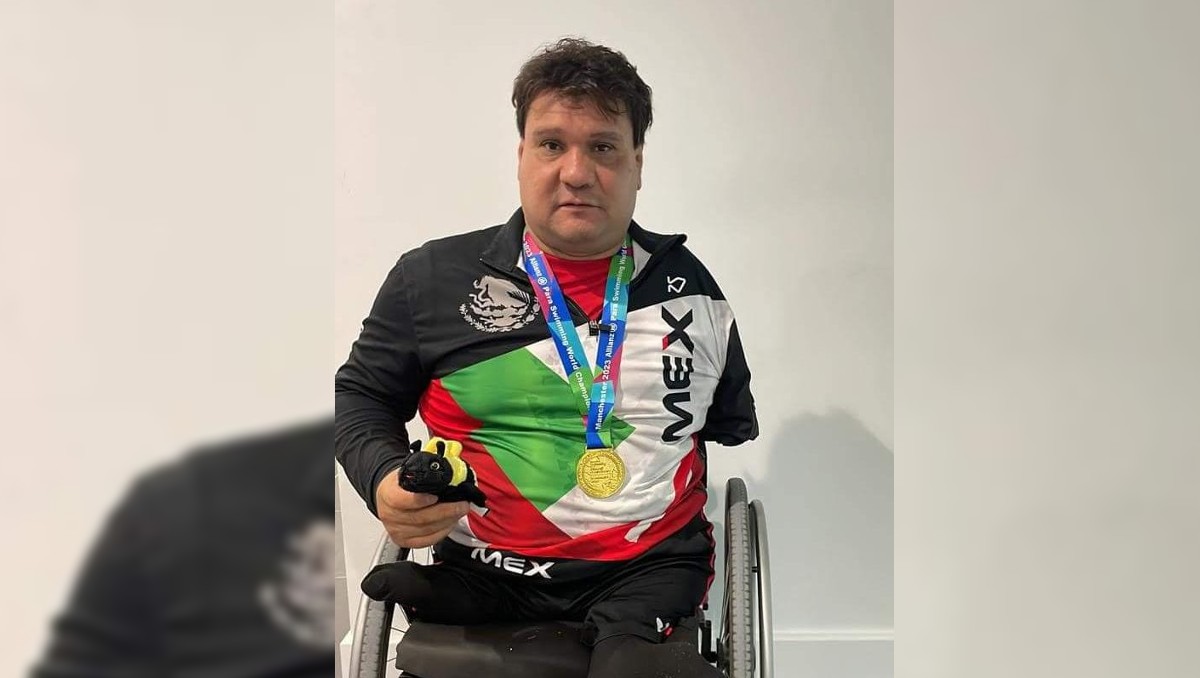 Arnulfo Castorena, medallista en Manchester (Cortesía)