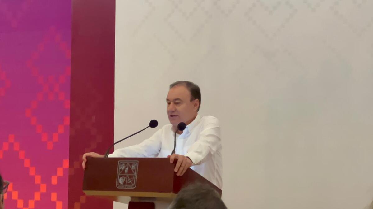Gobernador de Sonora en conferencia semanal