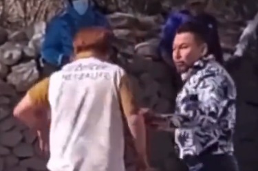 Imagen del video de la agresión.