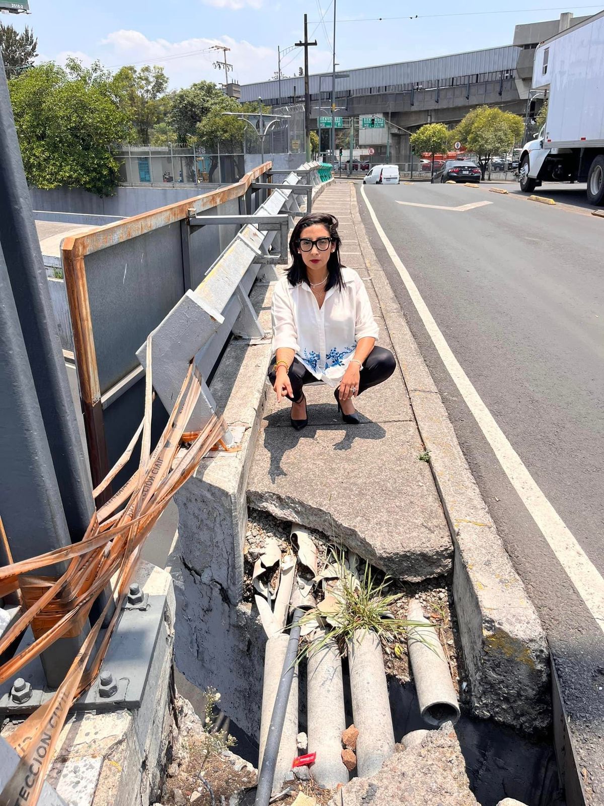 La diputada señaló que vecinos han denunciado daños en las calles