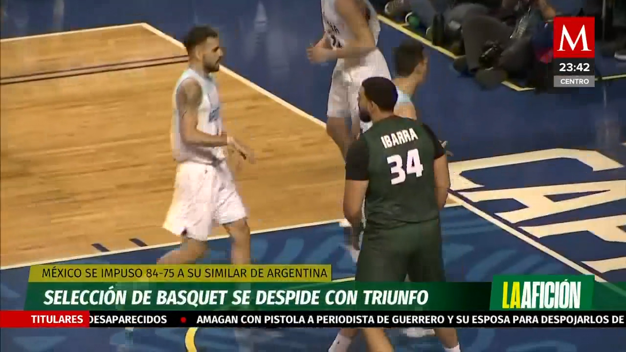 Selección mexicana de basquet se despide con triunfo
