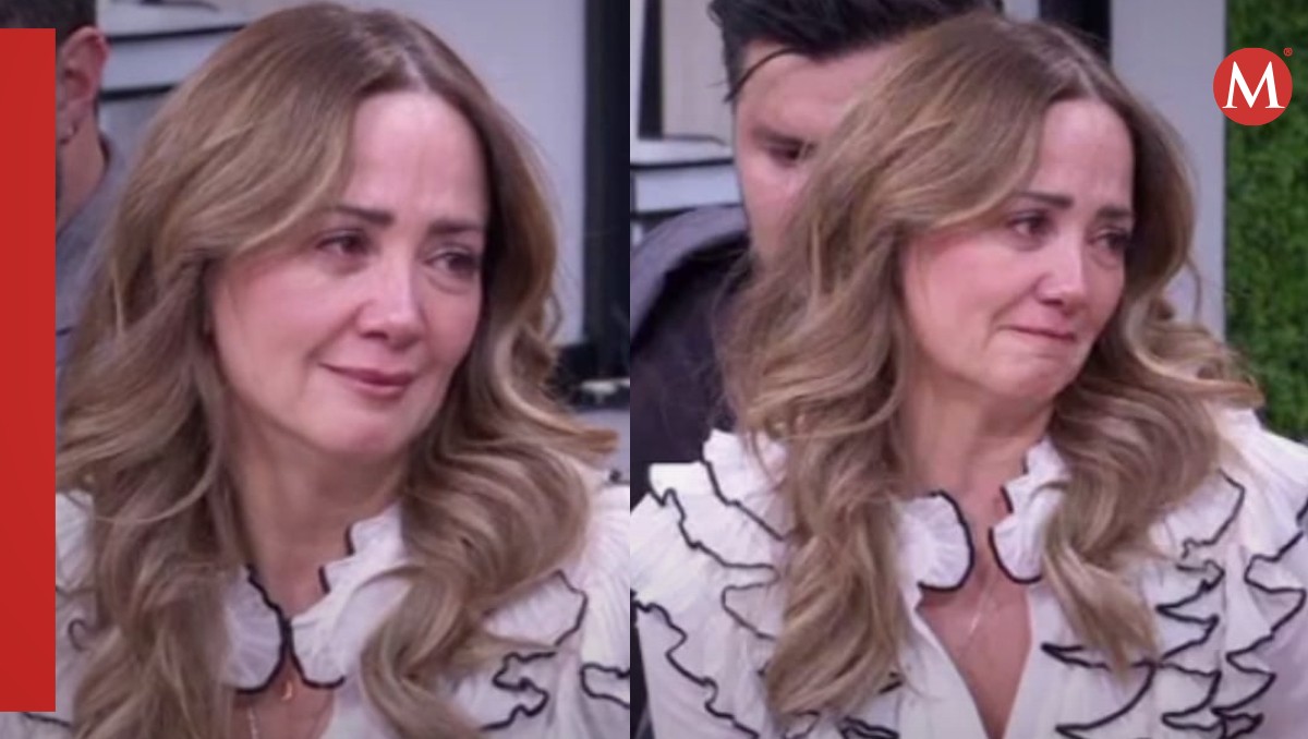 Andrea Legarreta llora tras la muerte de sus mamá | Captura
