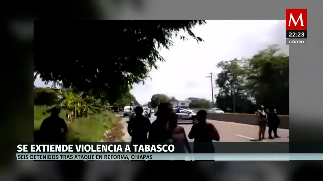 Criminales intentan bloquear a las autoridades en Tabasco, pero son detenido