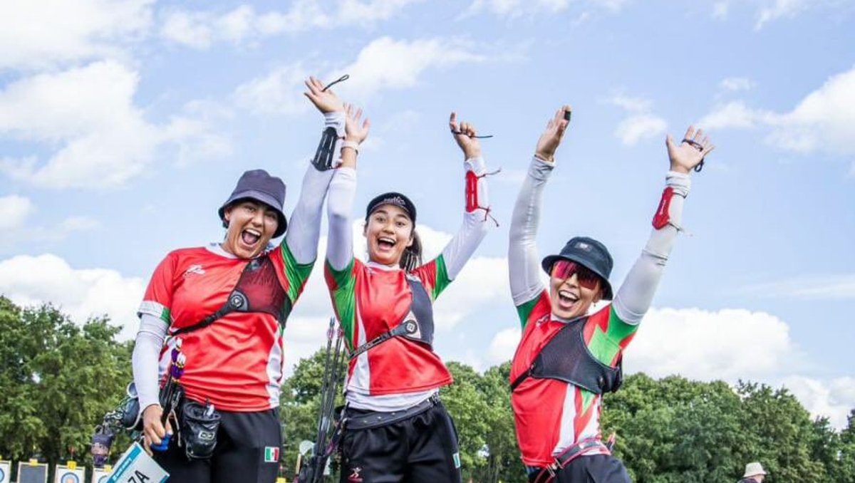 Equipo mexicano de tiro con arco consigue plaza a París 2024 (Twitter @CONADE)