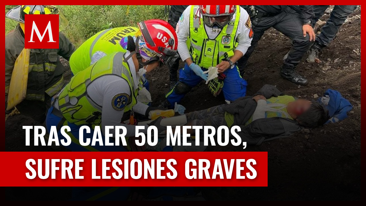 Niño cae a cráter del volcán Xitle en Tlalpan