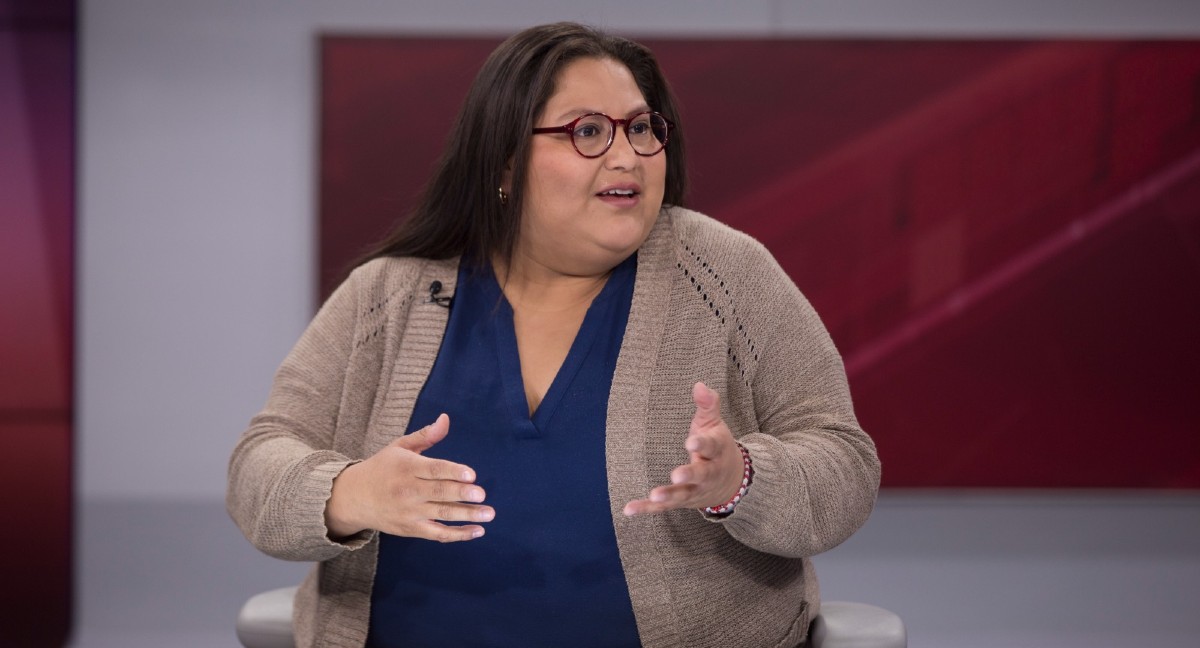 Citlalli Hernández, secretaria general de Morena y senadora. | Hazel Xala