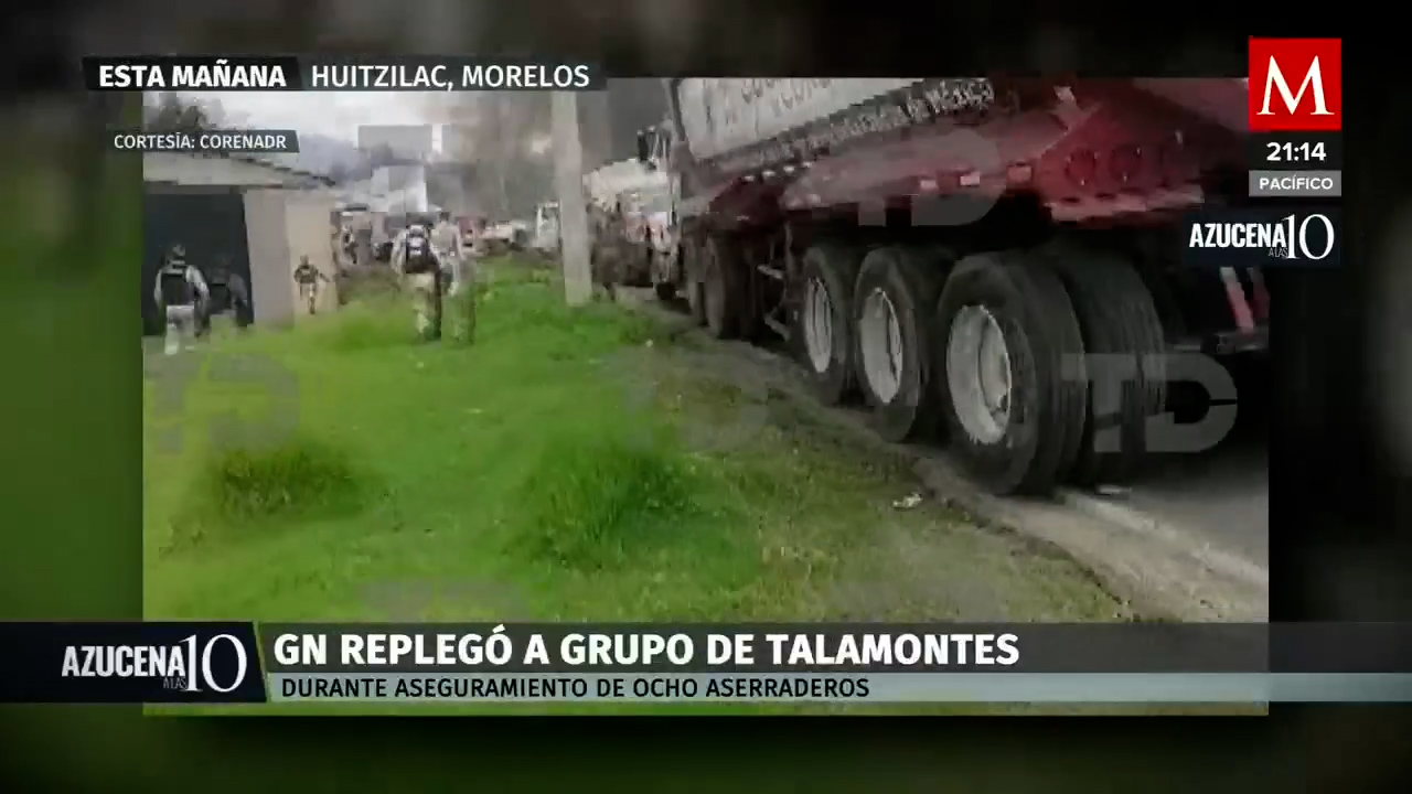 Guardia Nacional enfrenta grupo armado en Huitzilac por aserraderos ilegales