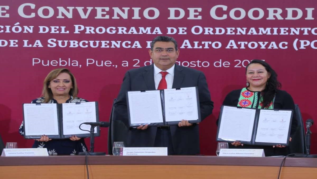Puebla y Tlaxcala firman convenio recuperar ríos Atoyac y Suchiate | Especial