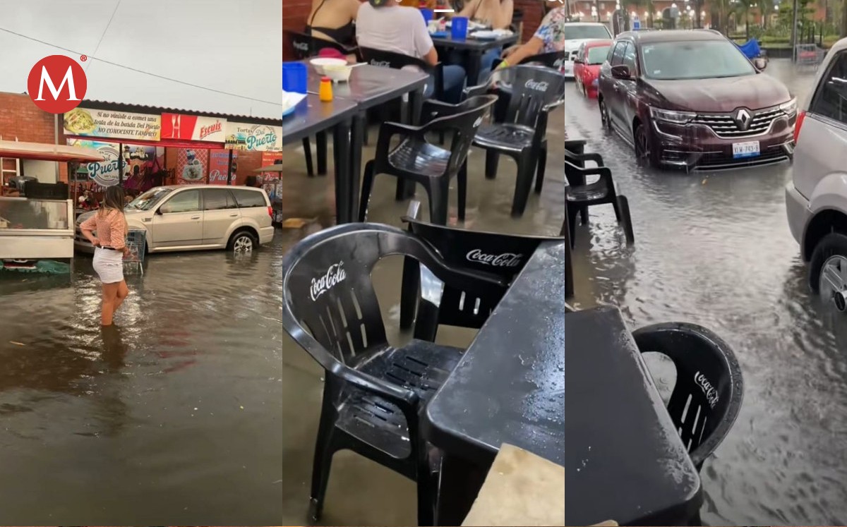 Salen a comer tortas de la Barda en Tampico y llueve.