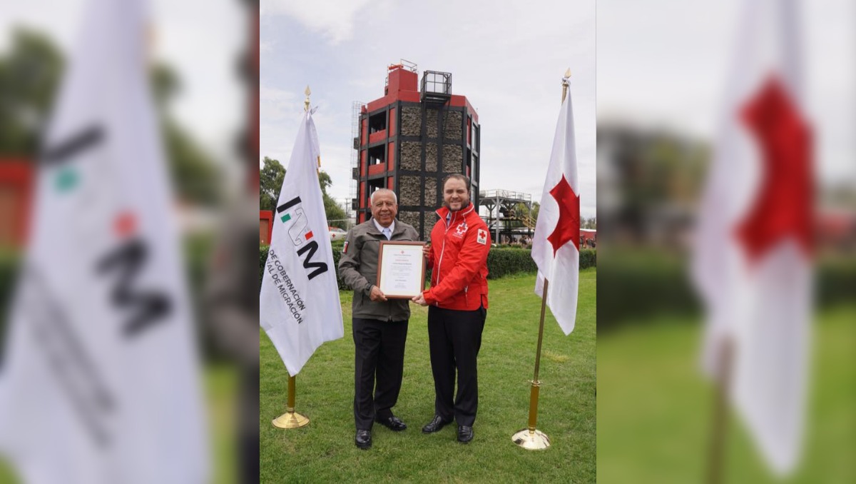 Cruz Roja reconoce "trabajo humanista" del Instituto Nacional de Migración