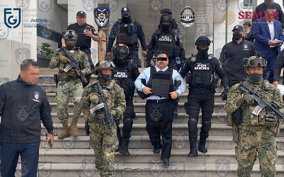 Elementos de seguridad custodian a Uriel Carmona, fiscal de Morelos