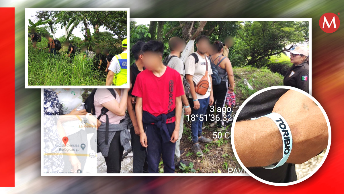 Los migrantes portaban un brazalete de plástico de identificación con la leyenda "TORIBIO". | Especial