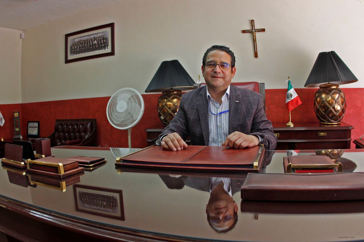 Héctor Sánchez, presidente del CCE Puebla | Melanie Torres