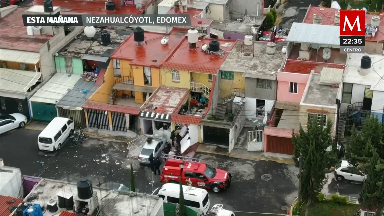 Se registra explosión en vivienda de Nezahualcóyotl