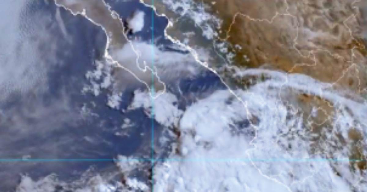 SMN recomienda a la población tomar precauciones por la formación tropical Seis-E (Imagen: Conagua).