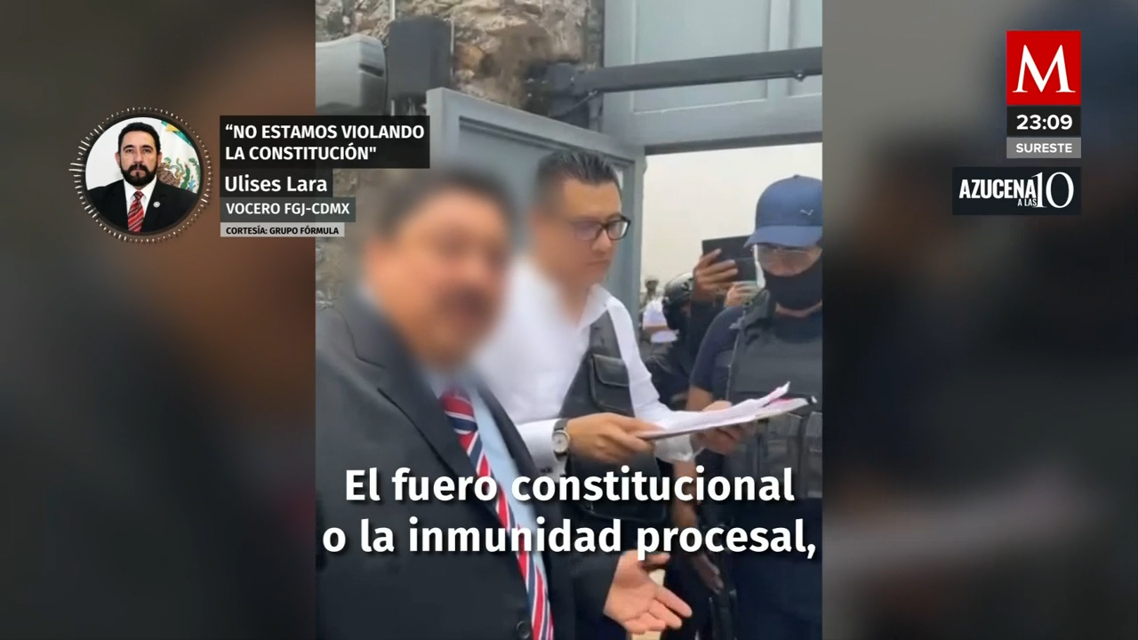 El vocero Ulises Lara informa los delitos por los que se detiene a Uriel Carmona