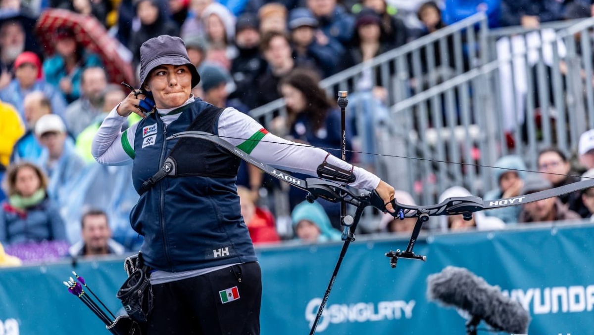 Alejandra Valencia, plata en recurvo en el Mundial de Tiro con Arco en Berlín (Twitter @CONADE)