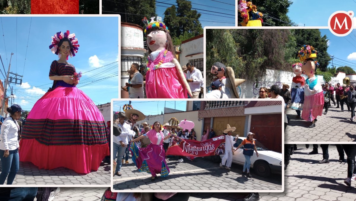 Desfile de Mojigangas pone a bailar a locales y turistas en Puebla | Abigail García | Diseño Milenio