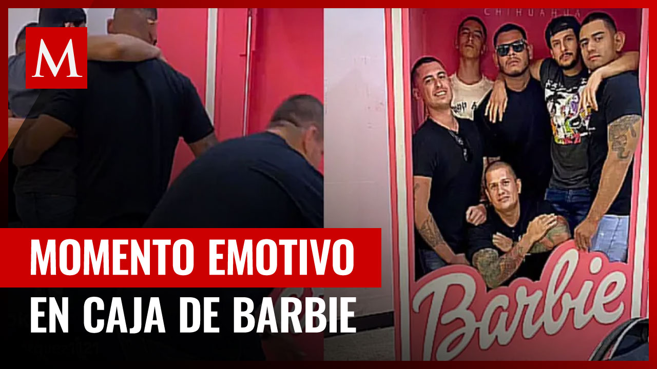 Grupo de amigos viven momento emotivo en caja de Barbie