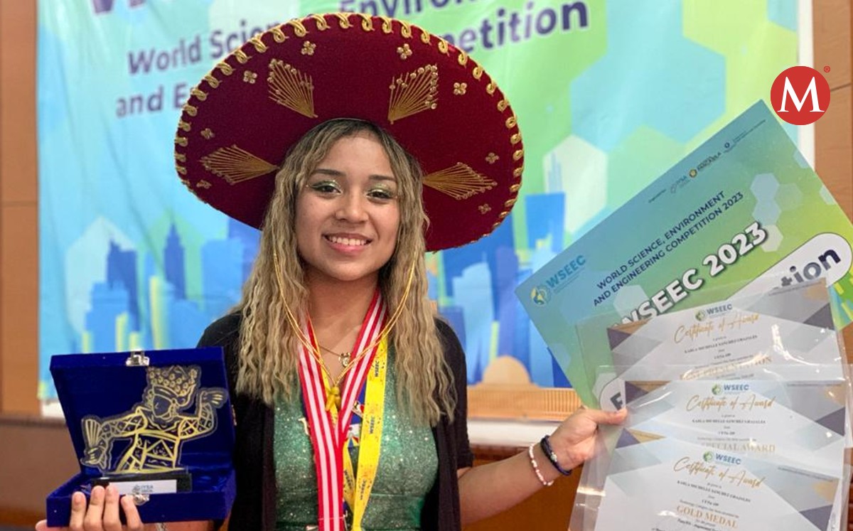 Michelle Sánchez Grajales, alumna del CETis 109 de la carrera de Medios de Comunicación
