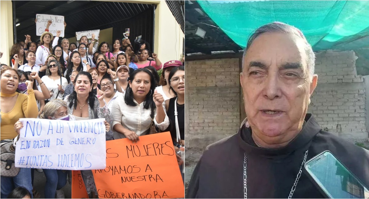 Las morenistas portaron pancartas y corearon porras en apoyo a la mandataria estatal. | Especiales