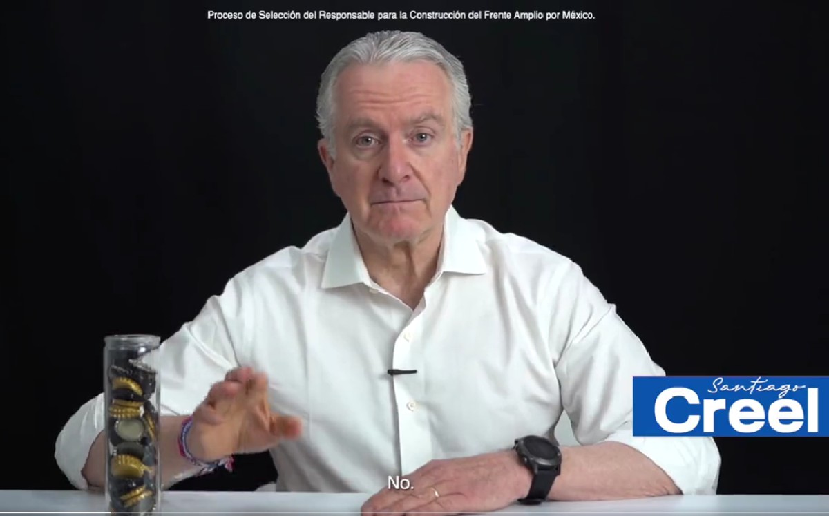 Santiago Creel aspira a ser candidato presidencial de la oposición. | Captura