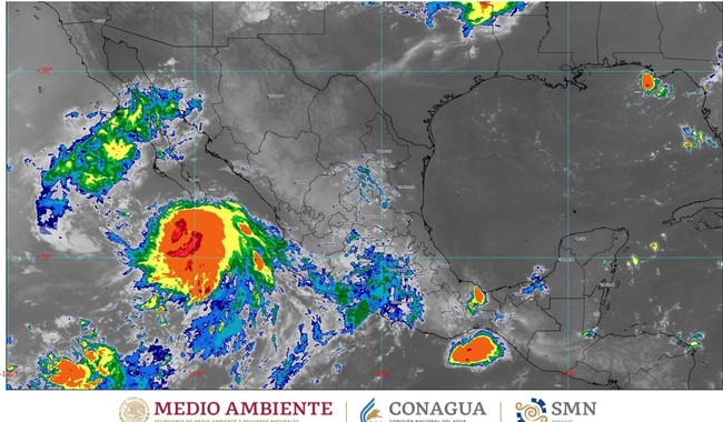 La tormenta tropical 'Eugene' ocasionará lluvias muy fuertes. | Conagua