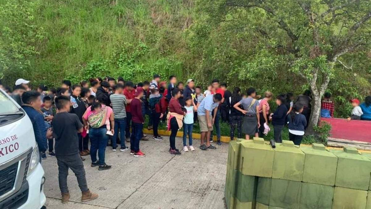 El INM aseguró a los migrantes centroamericanos. (Especial)