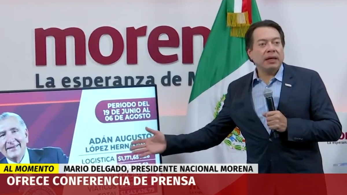 Mario Delgado da informe sobre gastos de las 'corcholatas'