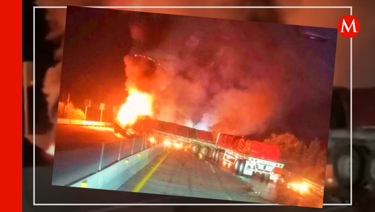 Tráiler se incendia en el Arco Norte y ocasiona caos sobre la México-Puebla