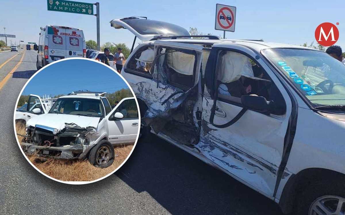 Accidente en carretera Matamoros-Victoria.