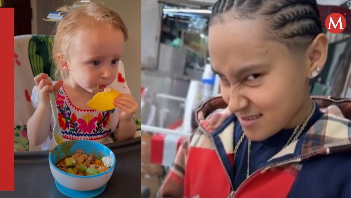 Una bebé extranjera prefiere comida mexicana en vez de nuggets. | ESPECIAL