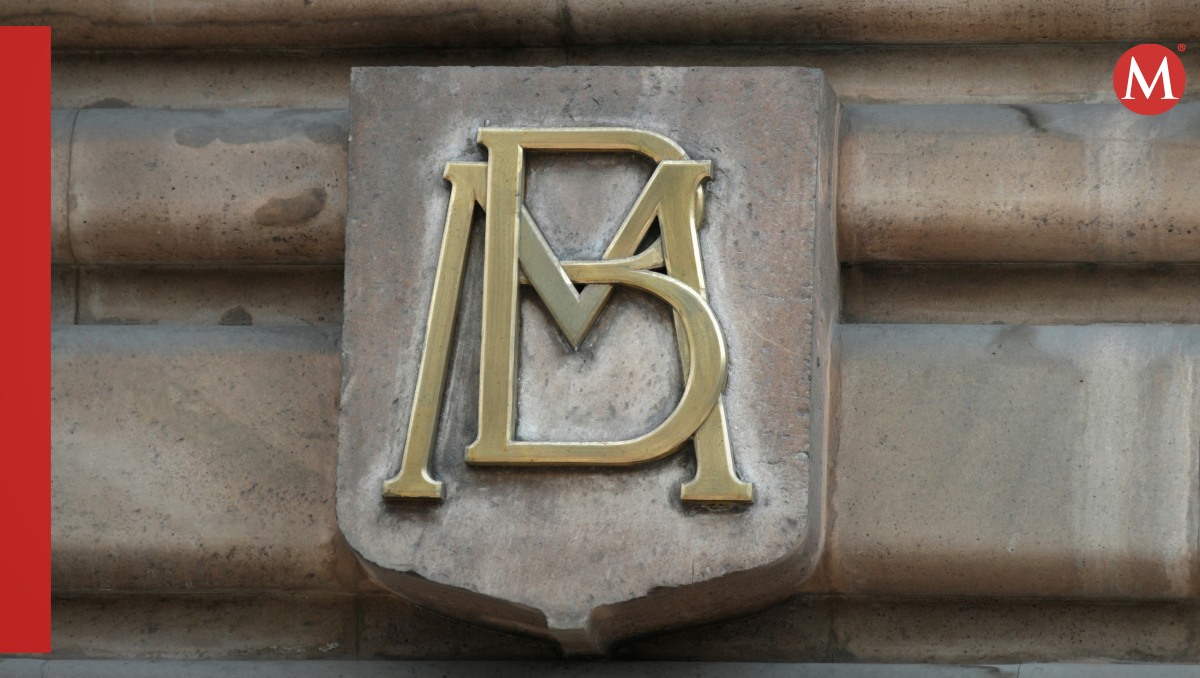 Logo del Banxico en su edificio en el centro de CdMx. Agosto de 2022. Foto: (Ruertes)