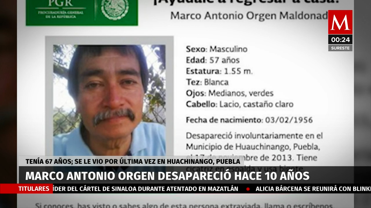 Misteriosa Desaparición en Huachinango, Puebla: Diez Años Sin Rastro