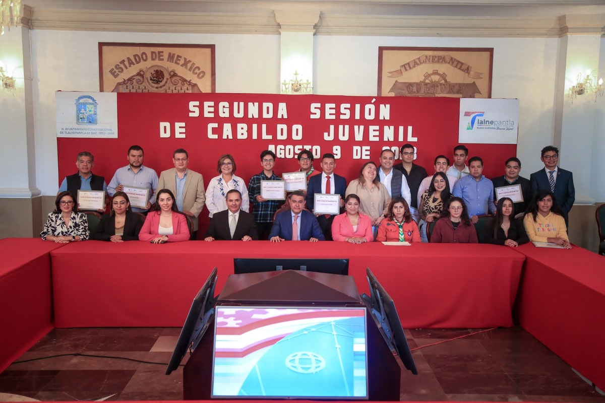 Tlalnepantla celebra la segunda sesión de Cabildo Juvenil 2023. (Especial)
