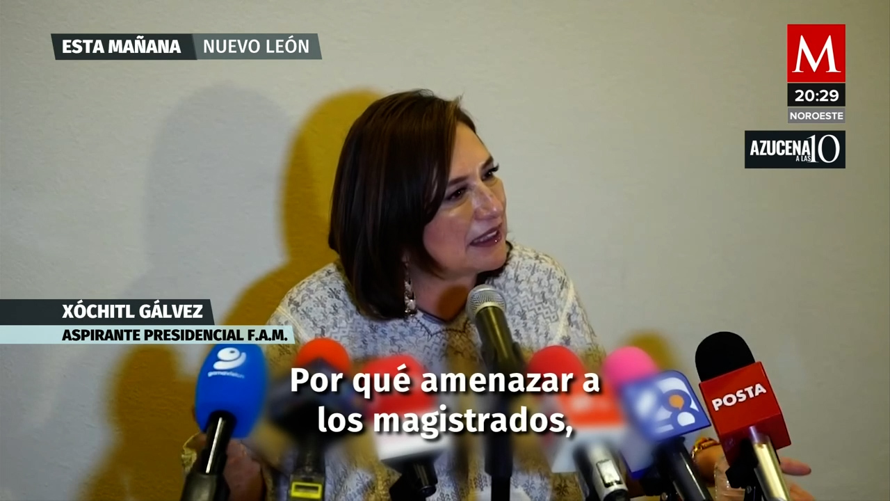 Xóchitl Gálvez desafía a López Obrador: 'Presente pruebas en lugar de ser perdonavidas'