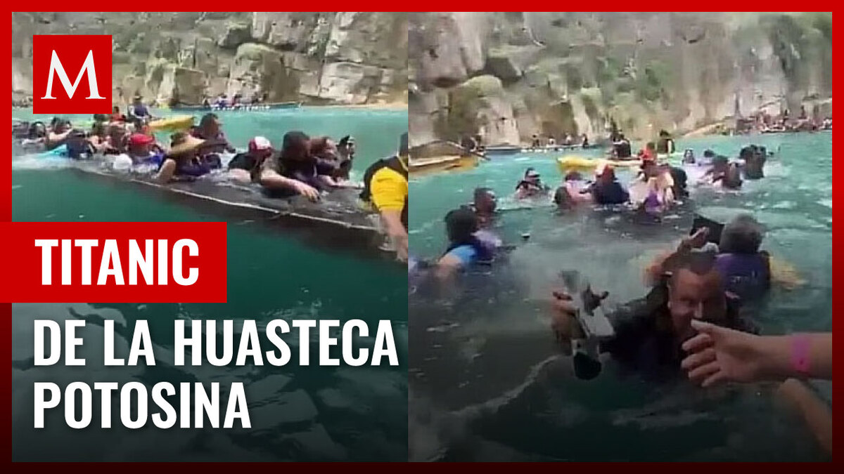 Canoa con turistas se hunde en la Huasteca Potosina