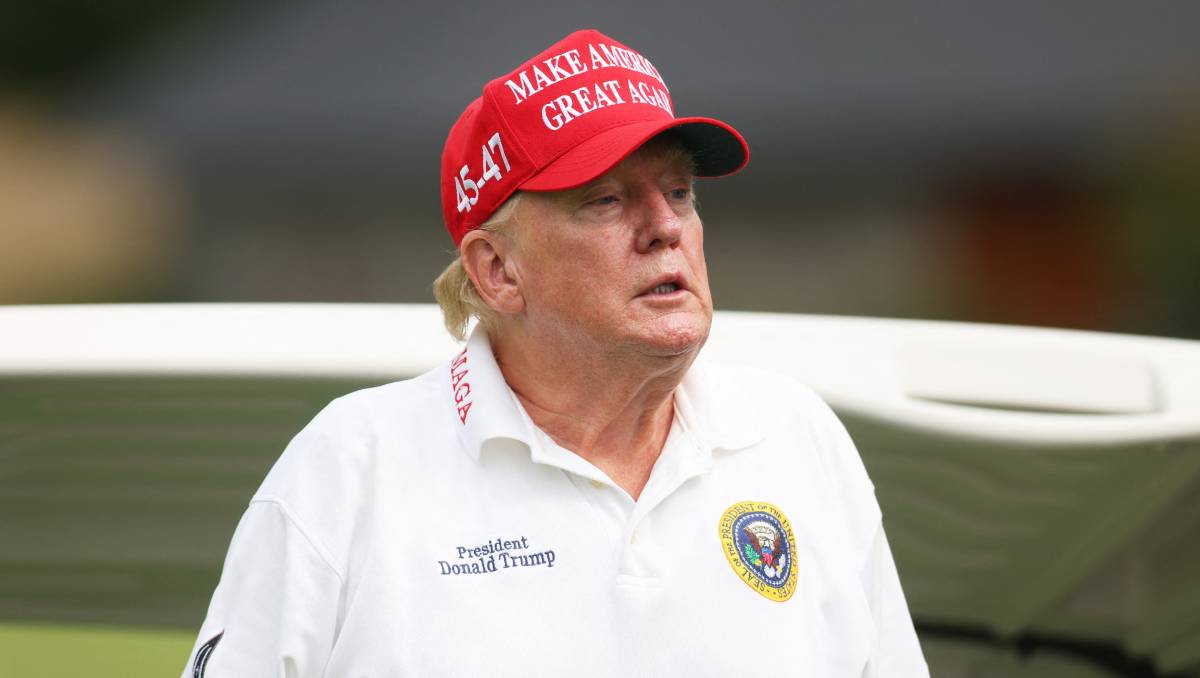 Donald Trump en un campeonato de golf. (AFP)