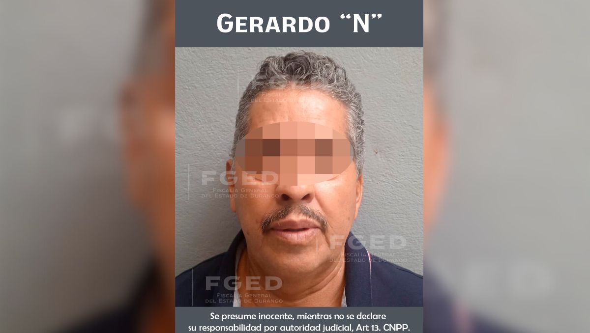 Gerardo de 59 años de edad, fue detenido por elementos de la Policía Investigadora. (Especial)