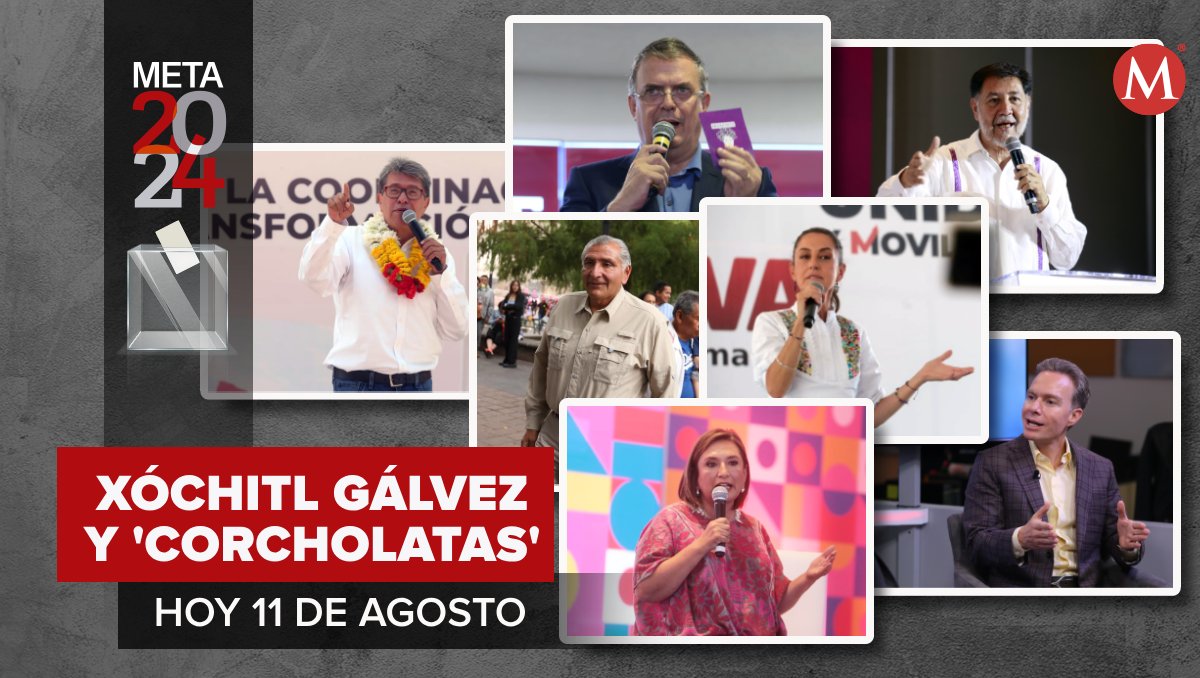 Gira de Xóchitl Gálvez y 'corcholatas' de Morena: minuto a minuto. (Especial)