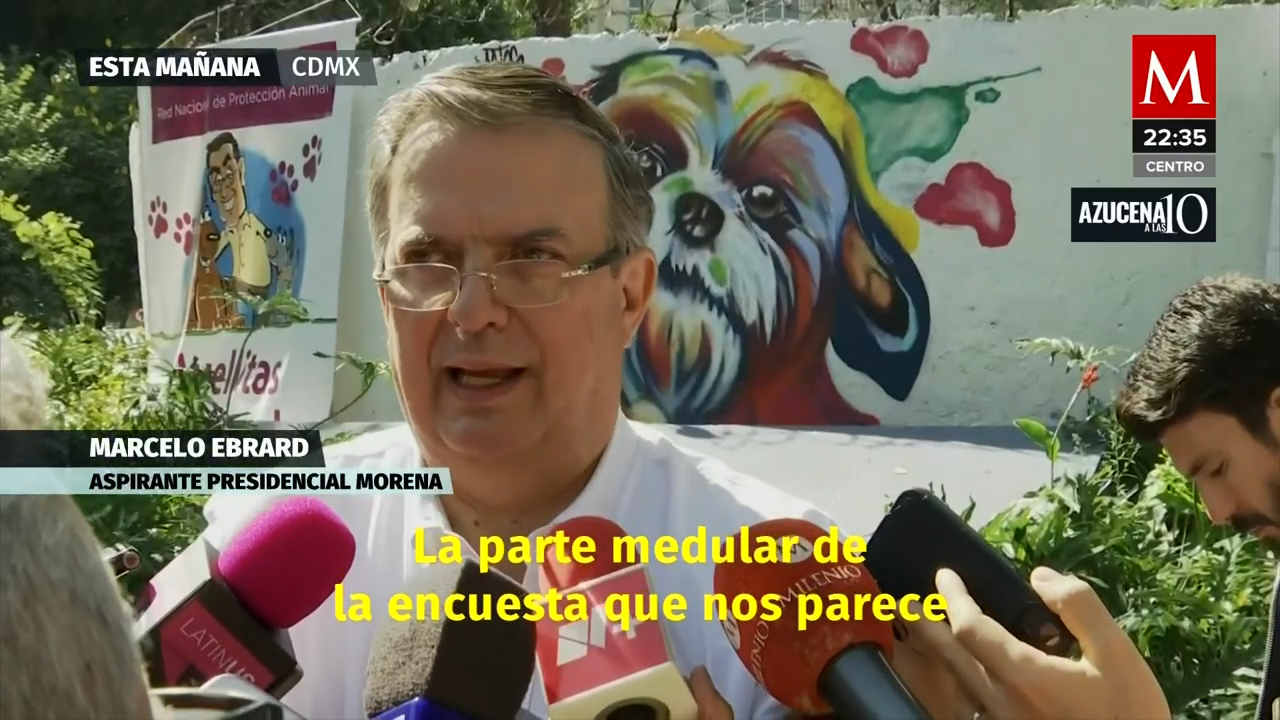 Marcelo Ebrard revela detalles de la encuesta de Morena para designar al candidato presidencial