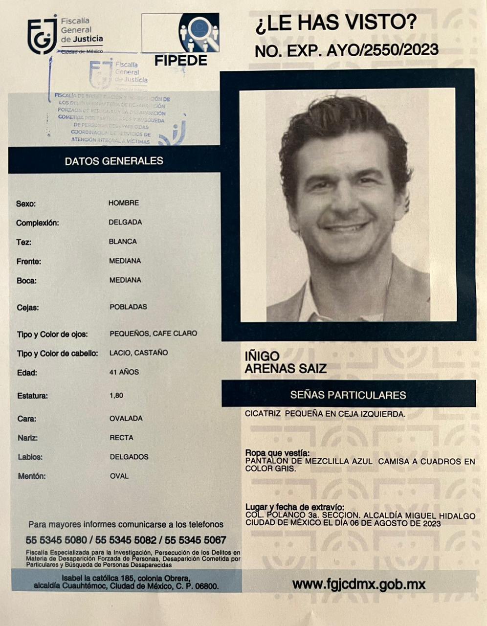 Uno de los familiares directos que hizo el reconocimiento del cadáver