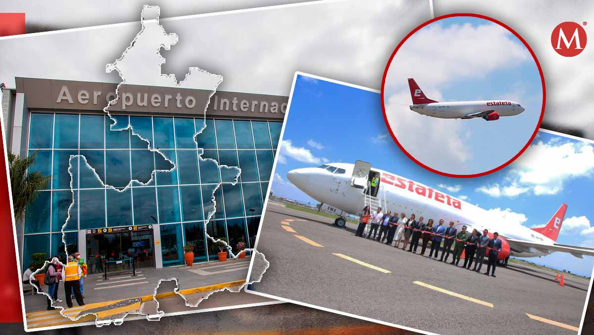 Estafeta operará con carga aérea en Aeropuerto Internacional de Puebla | Especial/ Diseño Milenio