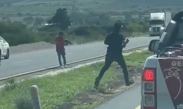 Imagen del robo grabado por un conductor varado | San Luis Potosí | Rocío López