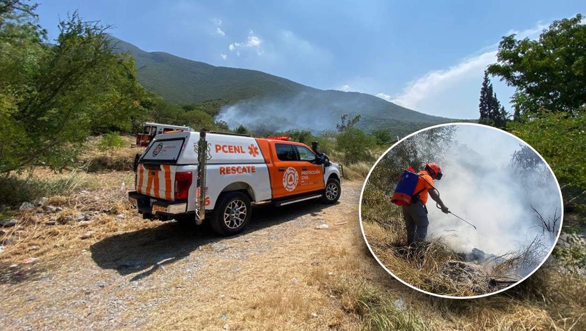 Reportan incendio en faldas del Cerro de la Silla en Guadalupe | Especial